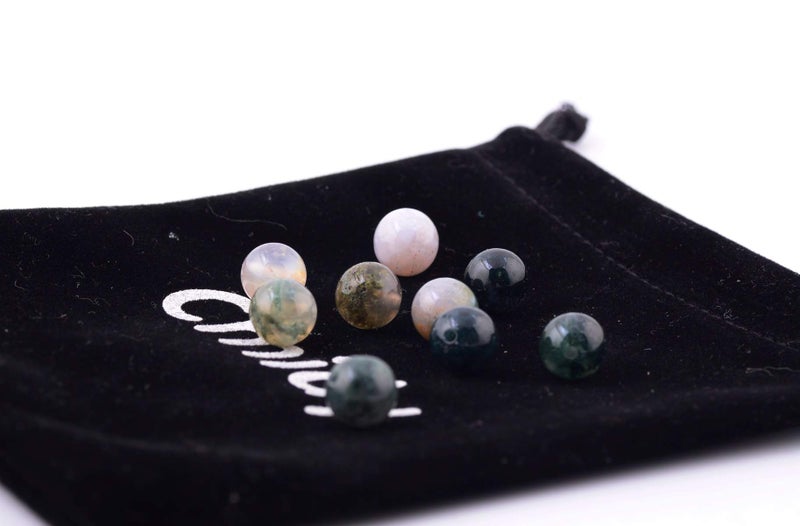 Cmidy Natural Stone Beads 100pcs 8mm India Agate Round Genuine Real Stone Beading Loose Gemstone Hole Size 1mm DIY Charm Smooth Beads for Bracelet Necklace Earrings Jewelry Making (India Agate) - Image 4